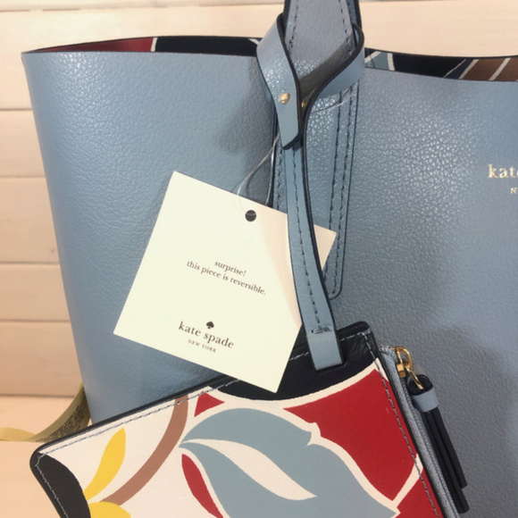 Kate Spade Mya Breezy Floral Reversible Tote - NEW - Picture 3 of 8